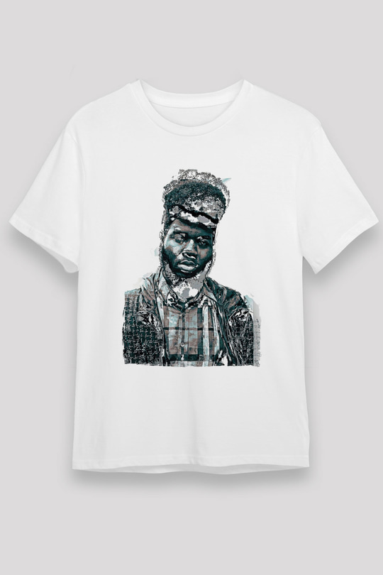 Khalid Baskılı Unisex Beyaz Tişört - Tshirt