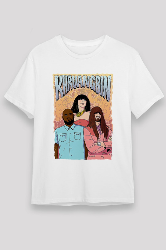 Khruanybin Baskılı Unisex Beyaz Tişört - Tshirt