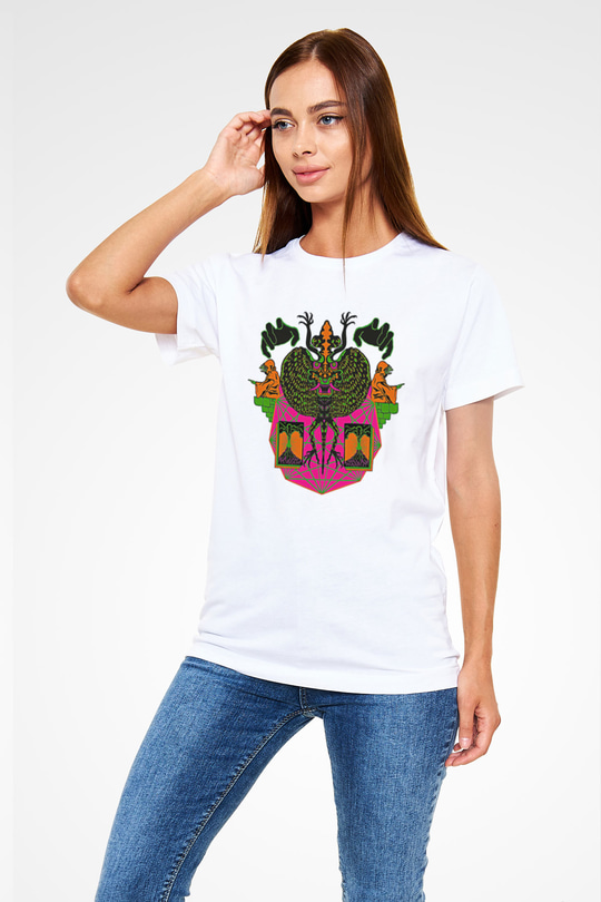 Khruanybin Baskılı Unisex Beyaz Tişört - Tshirt