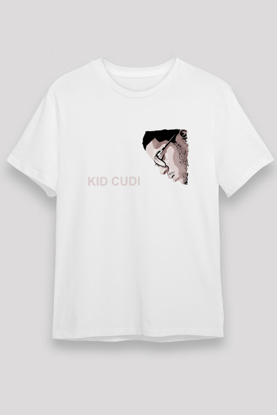 Kid Cudi Beyaz Unisex Tişört T-Shirt - TişörtFabrikası