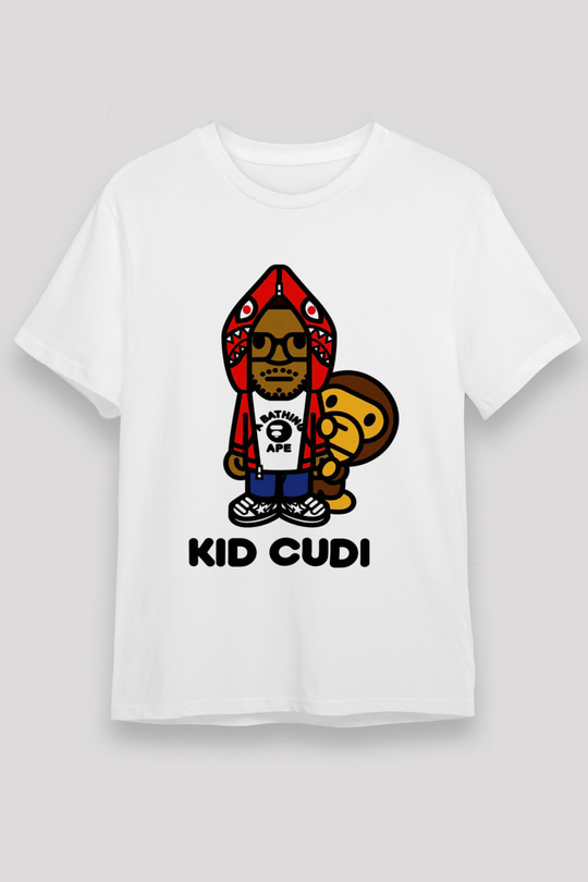 Kid Cudi Beyaz Unisex Tişört T-Shirt - TişörtFabrikası