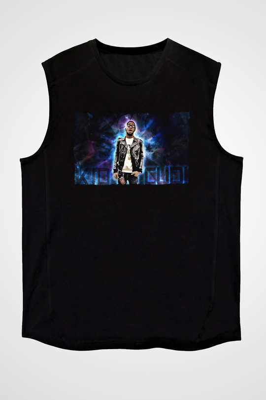Kid Cudi Siyah Unisex Kolsuz Tişört
