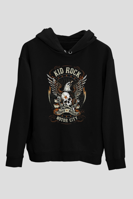 Kid Rock Siyah Unisex Hoodie