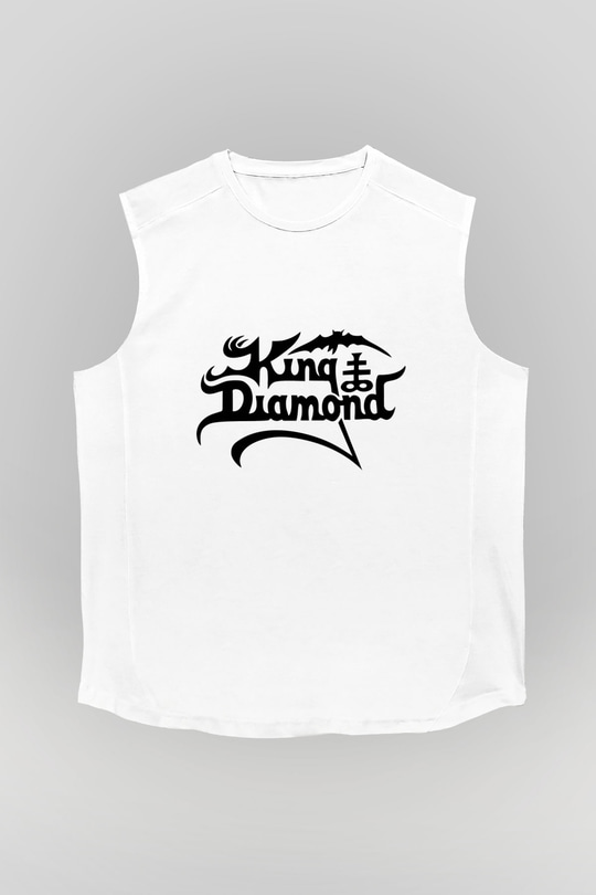 King Diamond Beyaz Unisex Kolsuz Tişört