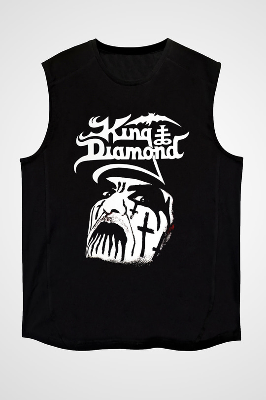 King Diamond Siyah Unisex Kolsuz Tişört