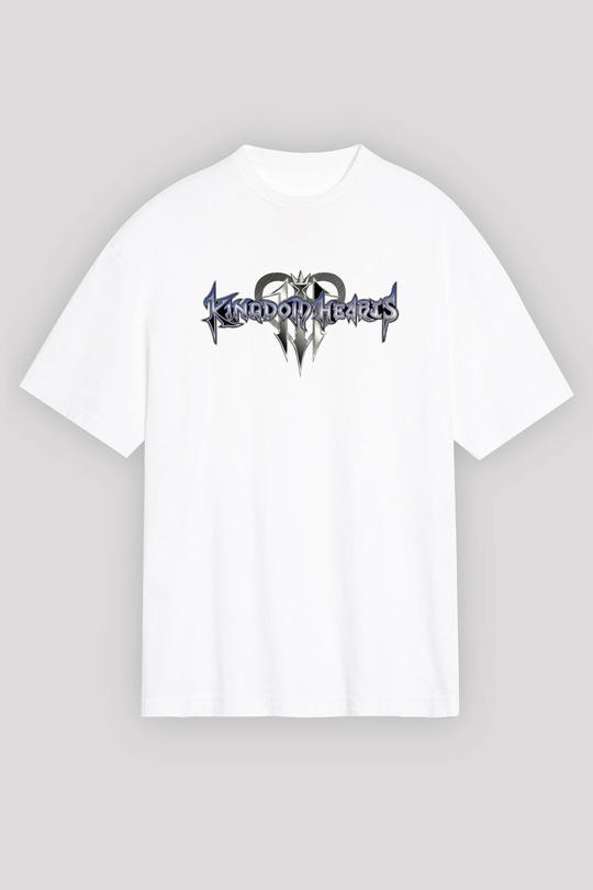 Kingdom Hearts Beyaz Oversize Tişört Oversize T-shirt