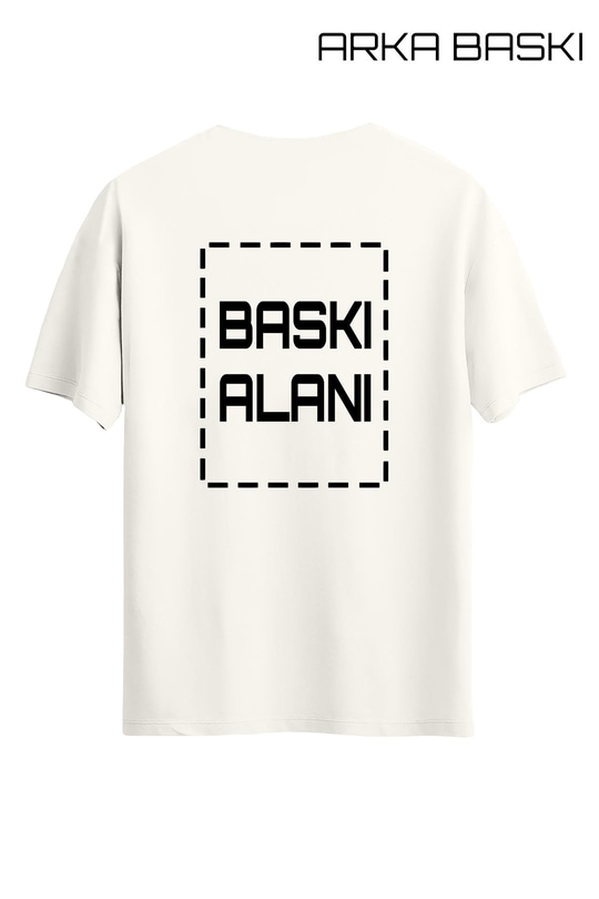 Kişiye Özel Ekru Unisex Tişört | T-Shirt Tasarla