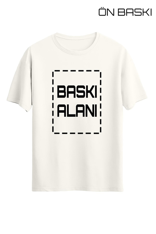 Kişiye Özel Ekru Unisex Tişört | T-Shirt Tasarla