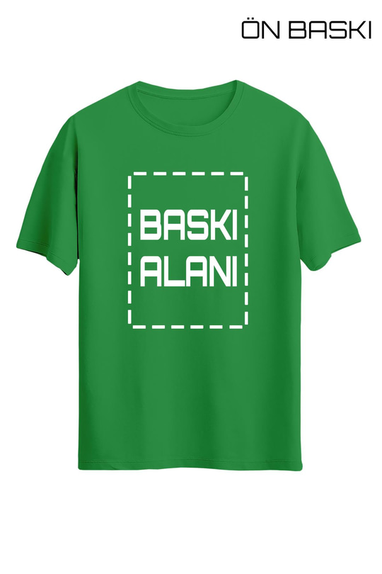 Kişiye Özel Yeşil Unisex Tişört | T-Shirt Tasarla