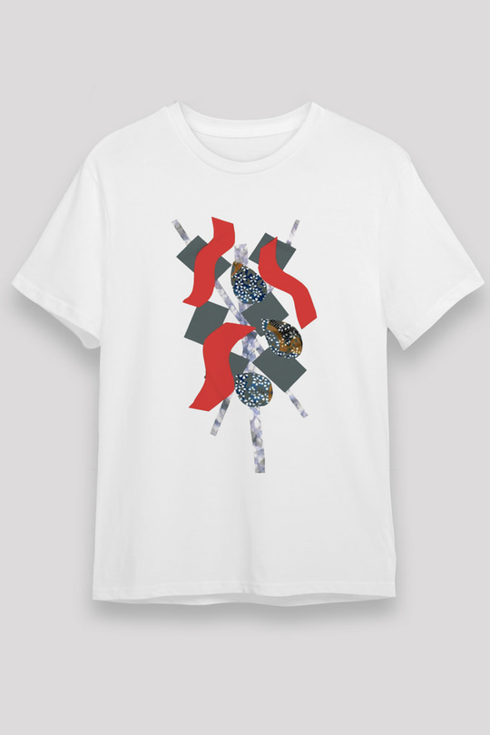 Kolaj Beyaz Unisex Tişört T-Shirt - TişörtFabrikası