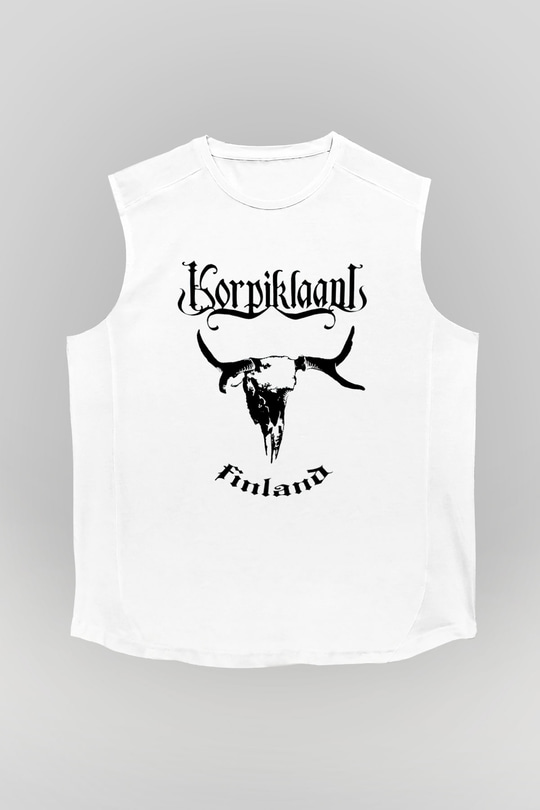 Korpiklaani Beyaz Unisex Kolsuz Tişört