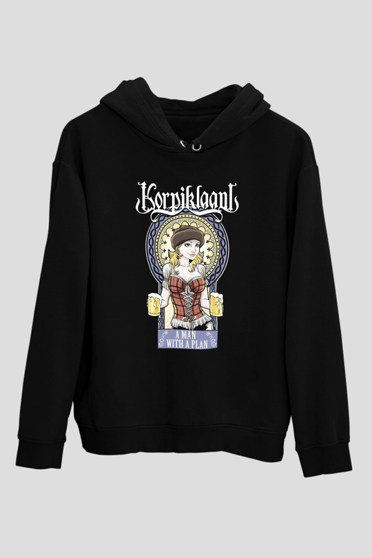 Korpiklaani Siyah Unisex Hoodie