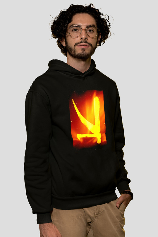 KSHMR Siyah Unisex Kapüşonlu Sweatshirt
