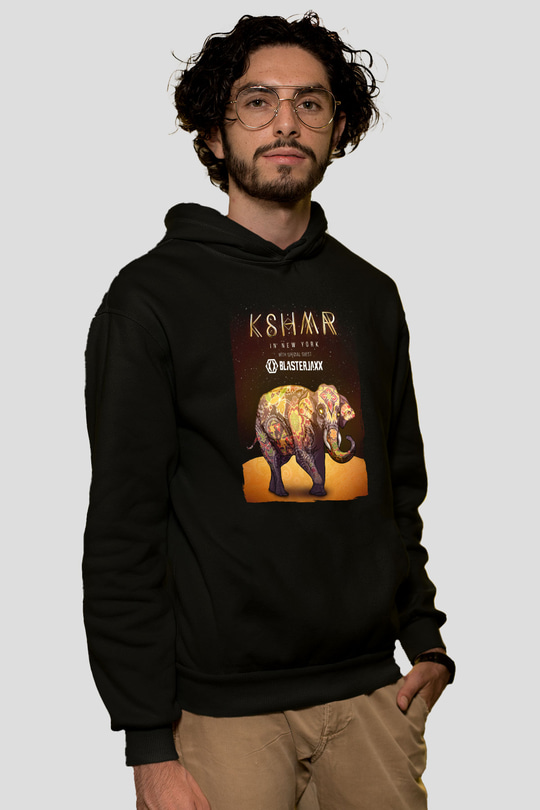 KSHMR Siyah Unisex Kapüşonlu Sweatshirt