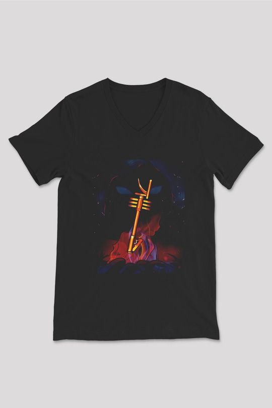 KSHMR Siyah Unisex V Yaka Tişört