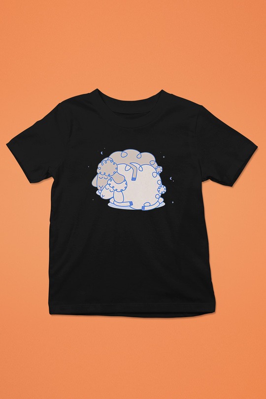Kurban Bayramı Baskılı Unisex Siyah Çocuk Tişört - Tshirt