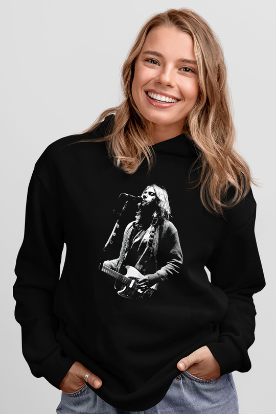 Kurt Cobain Siyah Unisex Hoodie