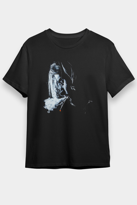 Kurt Cobain Siyah Unisex Tişört T-Shirt - TişörtFabrikası