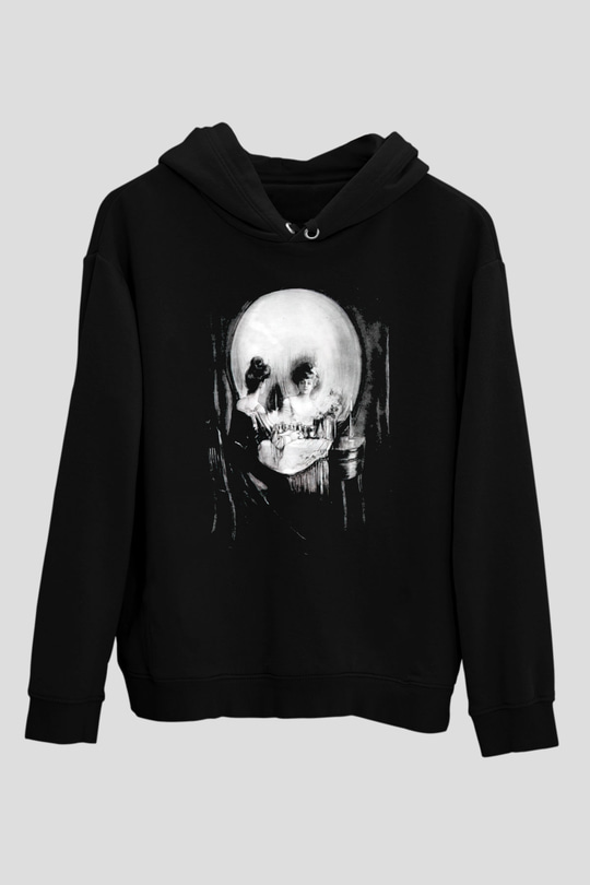 Kurukafa AynaBeyaz Tshirt Unisex Hoodie