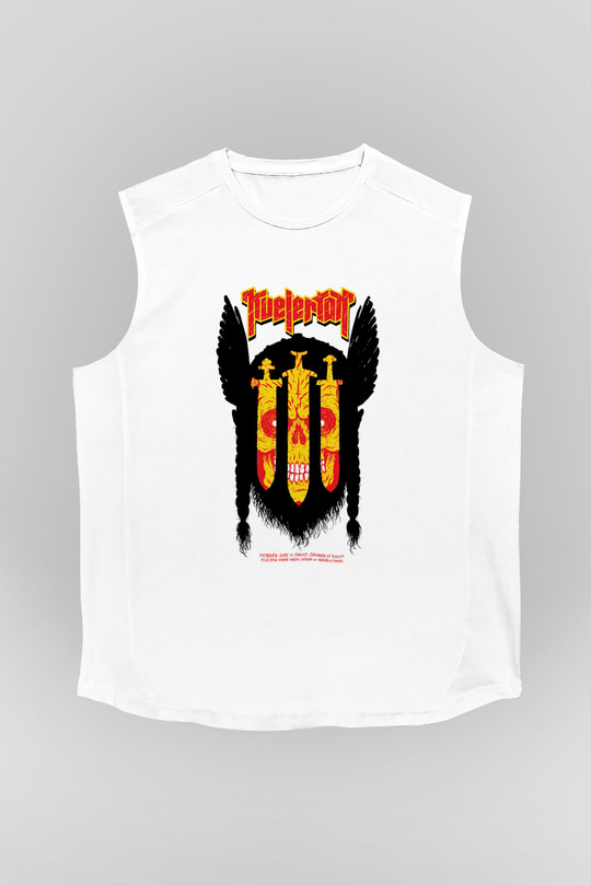 Kvelertak Beyaz Unisex Kolsuz Tişört