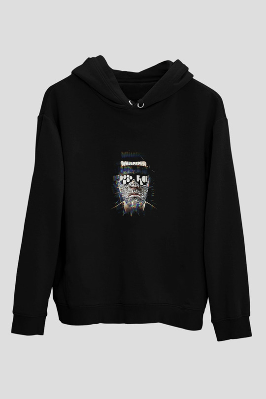 Laidback Luke Baskılı Unisex Siyah Hoodie