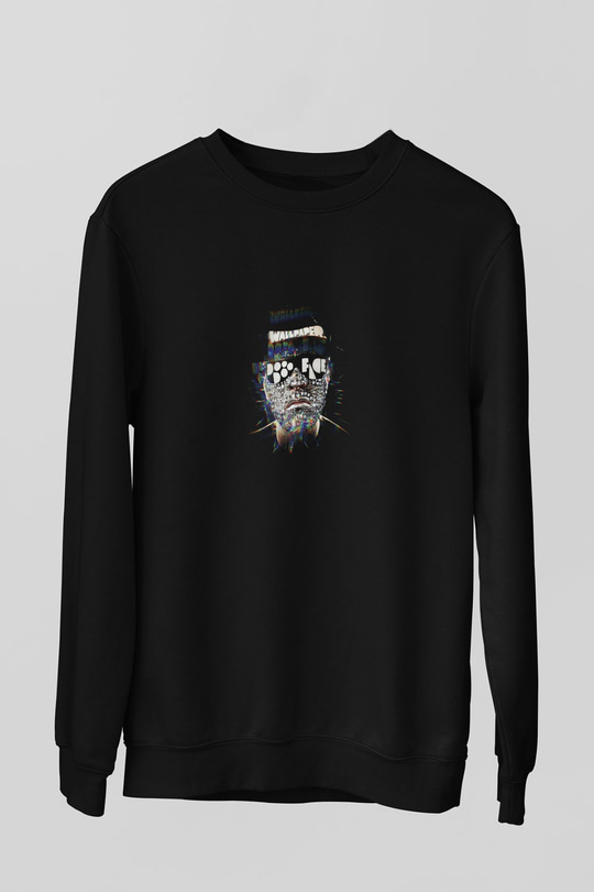 Laidback Luke Baskılı Unisex Siyah Sweatshirt