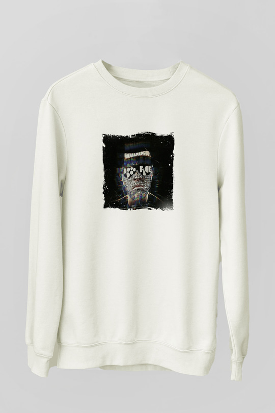 Laidback LukeBaskılı Beyaz Sweatshirt