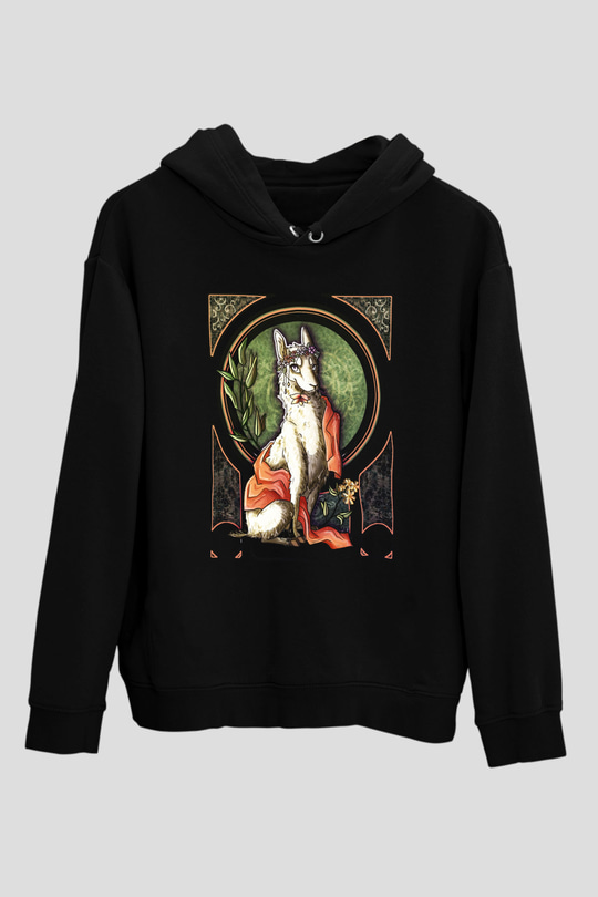 Lama Siyah Unisex Hoodie