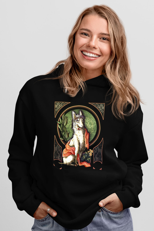 Lama Siyah Unisex Hoodie