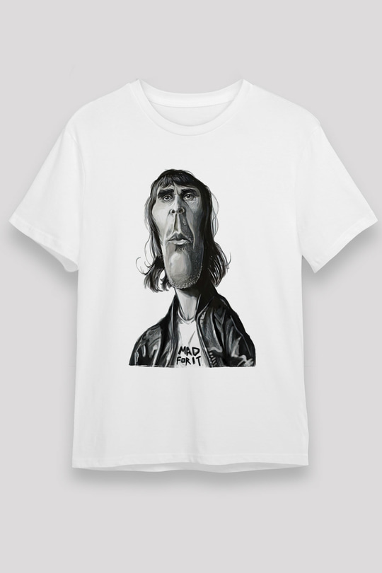 Lan Brown Baskılı Unisex Beyaz Tişört - Tshirt