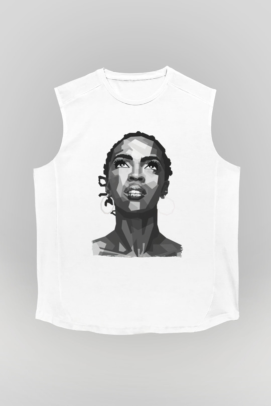 Lauryn Hill Beyaz Unisex Kolsuz Tişört