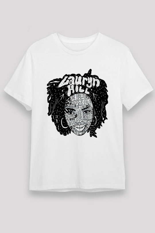 Lauryn Hill Beyaz Unisex Tişört T-Shirt - TişörtFabrikası