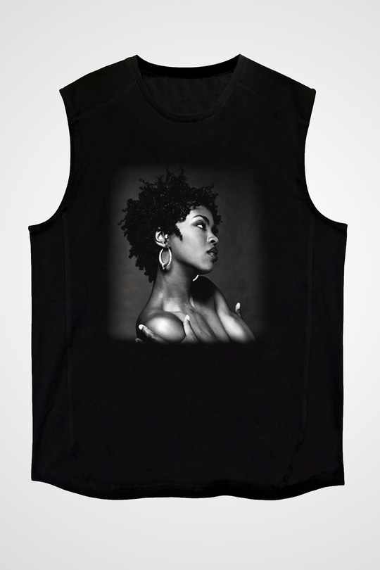 Lauryn Hill Siyah Unisex Kolsuz Tişört
