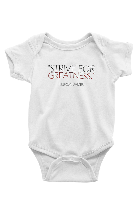 Lebron James Baskılı Beyaz Unisex Bebek Body - Zıbın