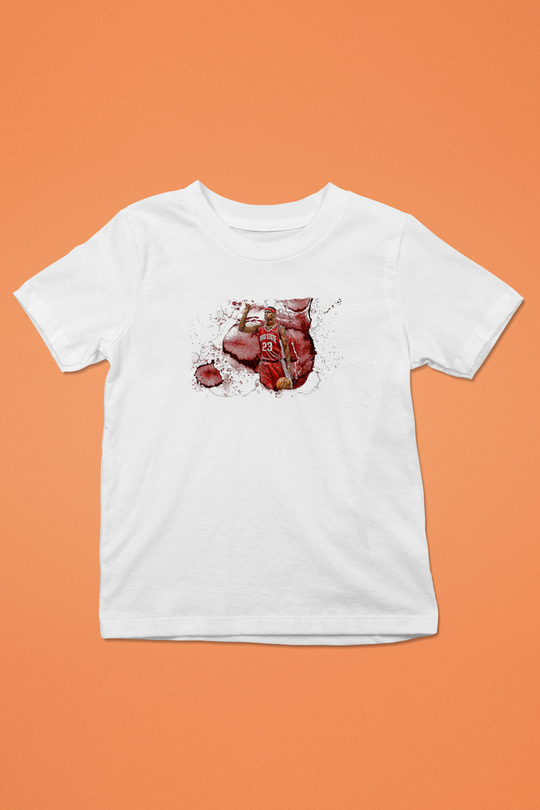 Lebron James Baskılı Beyaz Unisex Beyaz Çocuk Tişört - Tshirt