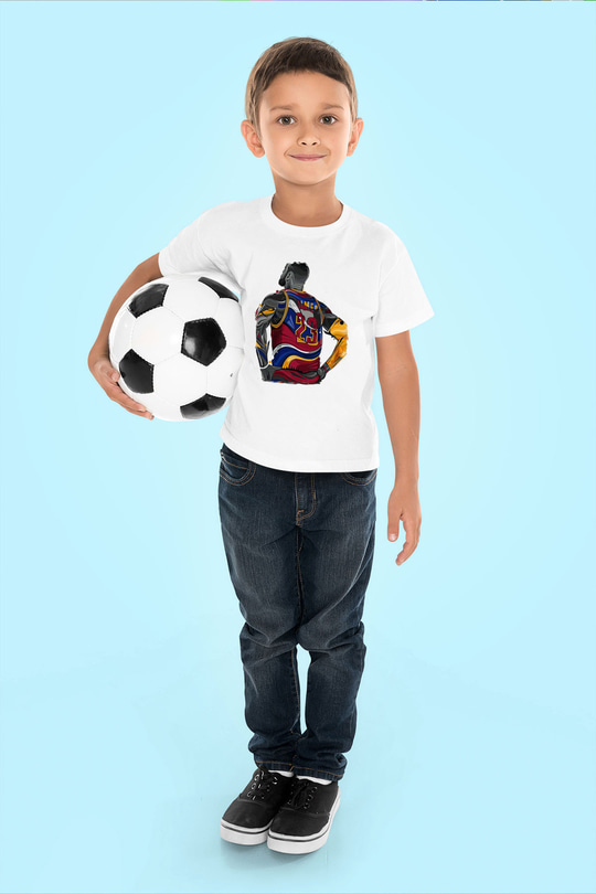 Lebron James Baskılı Beyaz Unisex Beyaz Çocuk Tişört - Tshirt