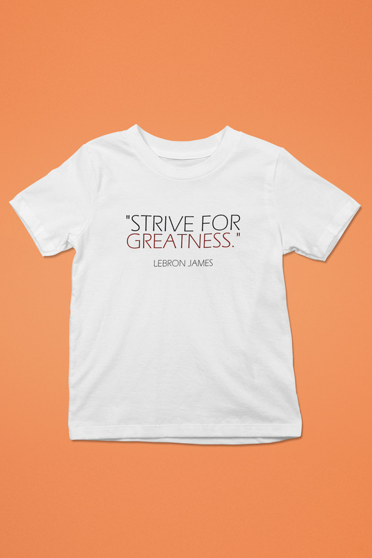 Lebron James Baskılı Beyaz Unisex Beyaz Çocuk Tişört - Tshirt