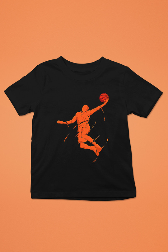 Lebron James Baskılı Unisex Siyah Çocuk Tişört - Tshirt