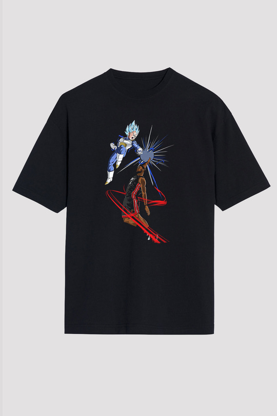 Lebron James Baskılı Unisex Siyah Oversize Tişört - Tshirt