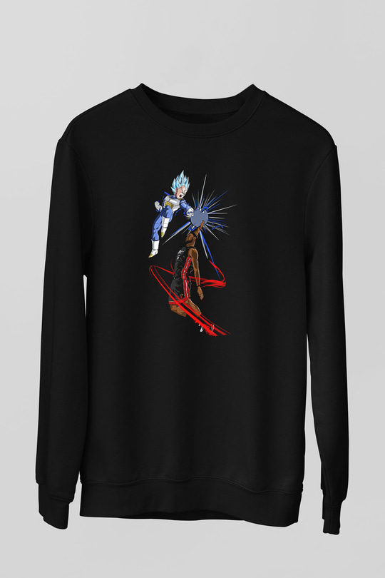 Lebron James Baskılı Unisex Siyah Sweatshirt