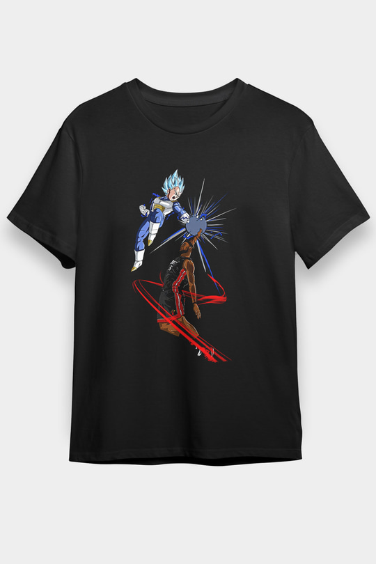 Lebron James Baskılı Unisex Siyah Tişört - Tshirt