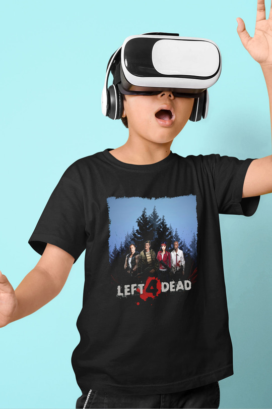 Left 4 Dead Siyah Unisex Çocuk Tişört