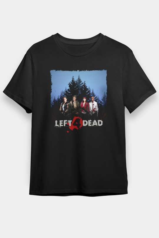 Left 4 Dead Siyah Unisex Tişört T-Shirt