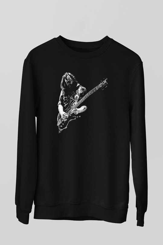 Lemmy Siyah Unisex Sweatshirt