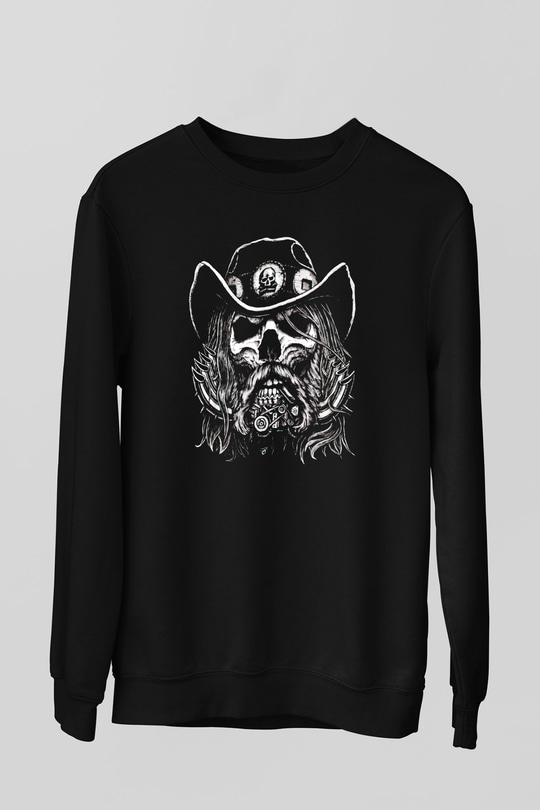 Lemmy Siyah Unisex Sweatshirt