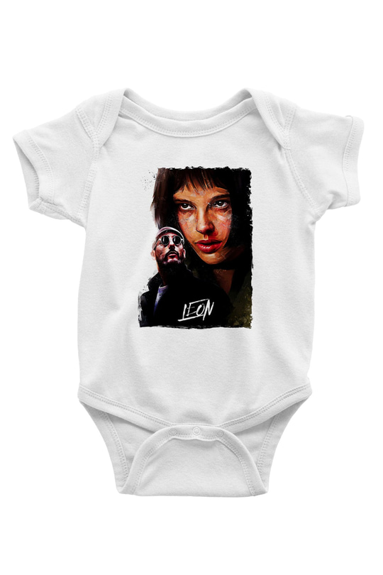 Leon Baskılı Beyaz Unisex Bebek Body - Zıbın