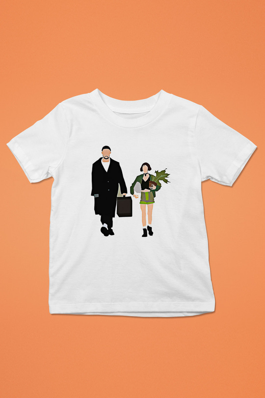 Leon Baskılı Beyaz Unisex Beyaz Çocuk Tişört - Tshirt