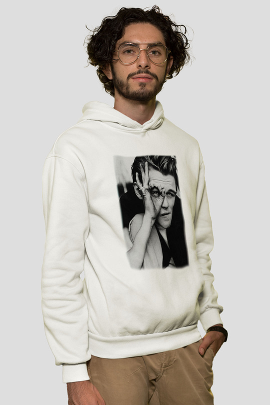 Leonardo DiCaprio Beyaz Unisex Kapşonlu Sweatshirt