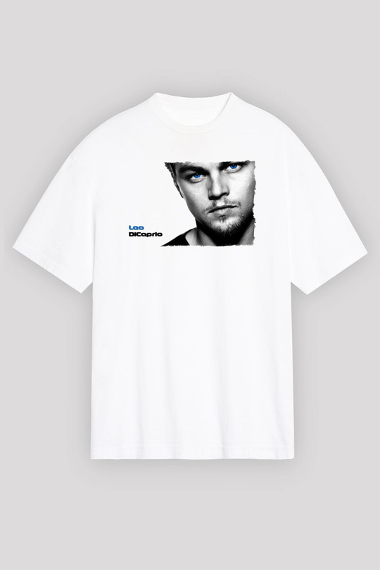 Leonardo DiCaprio Beyaz Oversize Tişört Oversize T-shirt - TişörtFabrikası