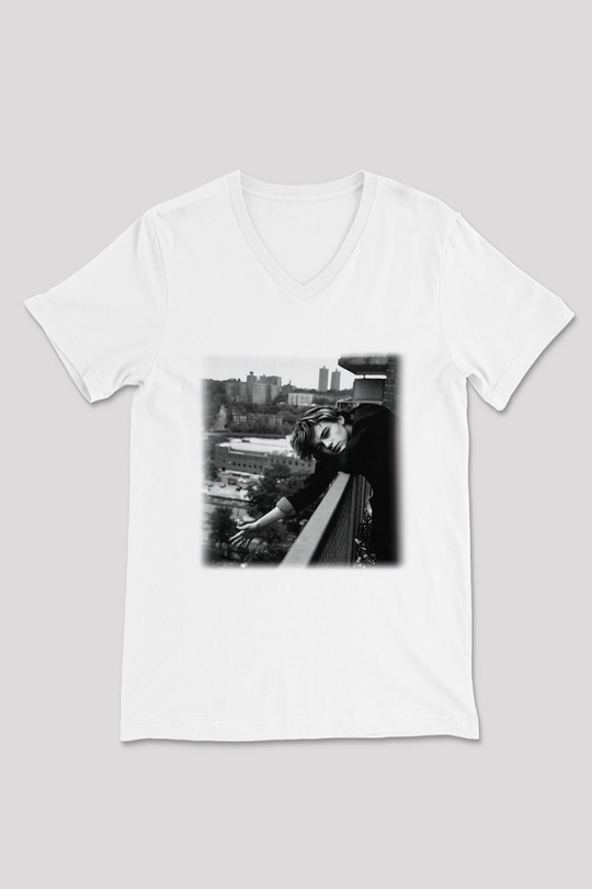 Leonardo DiCaprio Beyaz Unisex V Yaka Tişört T-Shirt
